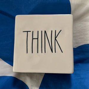 Rae Dunn ‘Think…Evolve’ decorative ceramic piece- great gift idea!